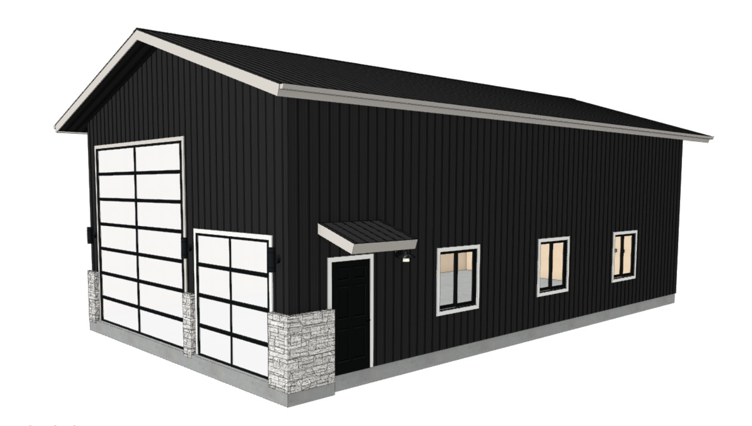 Rendering of the Joya Shop metal building in Liberty Hill, Texas